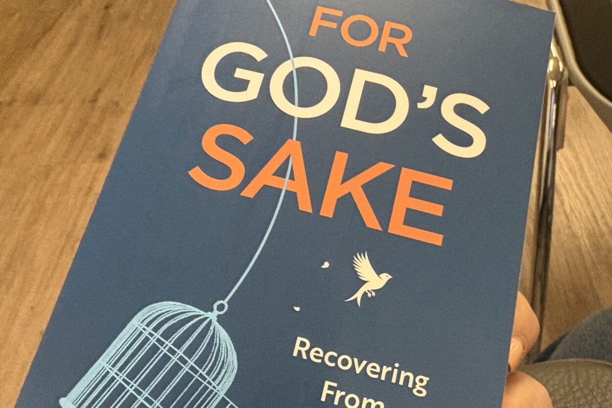 IMG_2754 partial cover of book For God's Sake by Anna Clark Miller